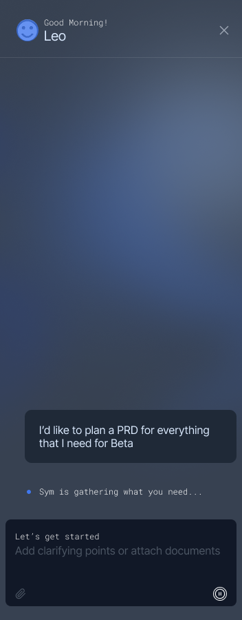 Chat — screen 1